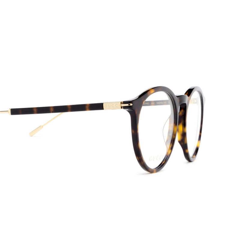 Gucci GG1274O Eyeglasses 002 havana - 3/4