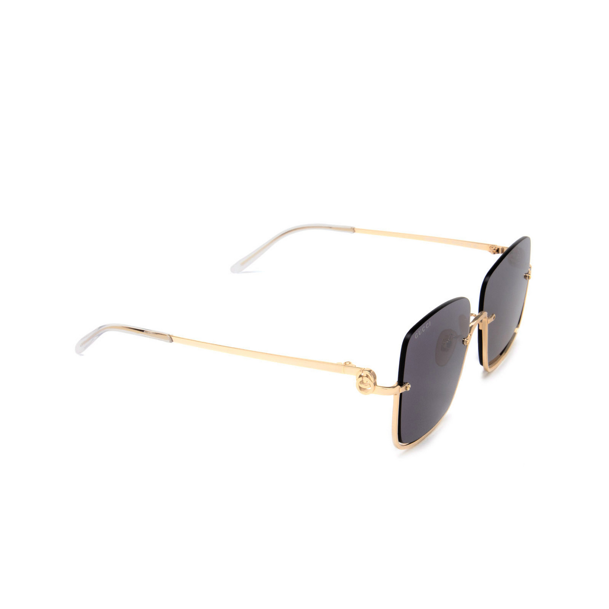 Gucci GG1279S Sunglasses 001 Gold - three-quarters view