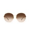 Gafas de sol Gucci GG1281SK 002 gold - Miniatura del producto 1/4