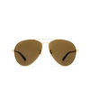 Gafas de sol Gucci GG1288SA 002 gold - Miniatura del producto 1/4