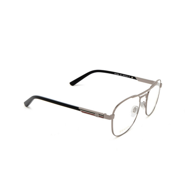 Gucci GG1290O Korrektionsbrillen 001 ruthenium - Dreiviertelansicht