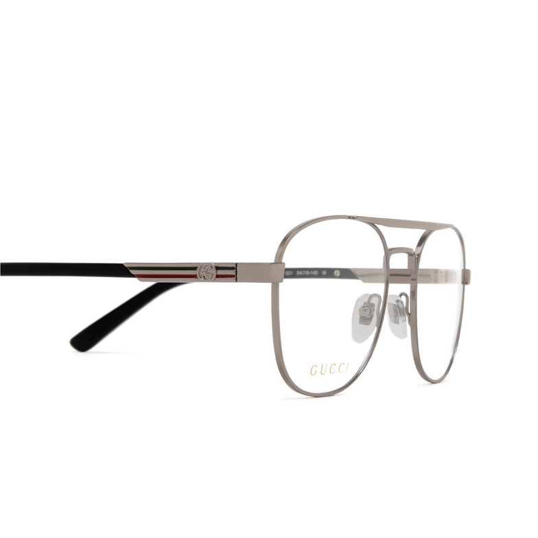 Gucci GG1290O Eyeglasses 001 ruthenium - 3/4