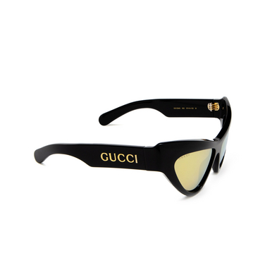 Lunettes de soleil Gucci GG1294S 002 black - Vue trois quarts