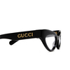 Gucci GG1295O Korrektionsbrillen 001 black - Produkt-Miniaturansicht 3/4
