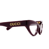 Occhiali da vista Gucci GG1295O 002 red - anteprima prodotto 3/4