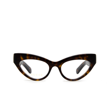 Lunettes de vue Gucci GG1295O 003 havana - Vue de face