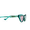 Gucci GG1298S Sunglasses 003 green - product thumbnail 3/4