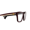 Gucci GG1302O Eyeglasses 005 burgundy - product thumbnail 3/4