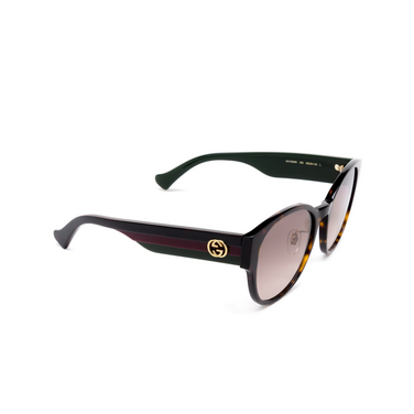Gafas de sol Gucci GG1304SK 002 havana - Vista tres cuartos
