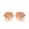 Occhiali da sole Gucci GG1314S 005 shiny transparent sand - anteprima prodotto 1/4