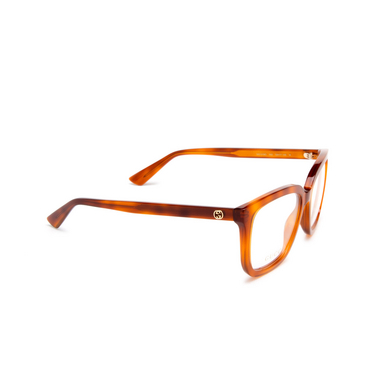 Gucci GG1319O Korrektionsbrillen 002 havana - Dreiviertelansicht