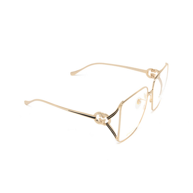 Gucci GG1321O Korrektionsbrillen 001 gold - Dreiviertelansicht