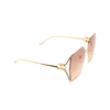 Gafas de sol Gucci GG1322SA 004 gold - Miniatura del producto 2/4