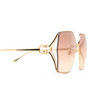 Gafas de sol Gucci GG1322SA 004 gold - Miniatura del producto 3/4