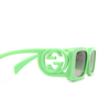 Occhiali da sole Gucci GG1325S 004 green - anteprima prodotto 3/4