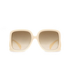 Gucci GG1326S Sunglasses 002 ivory - product thumbnail 1/4