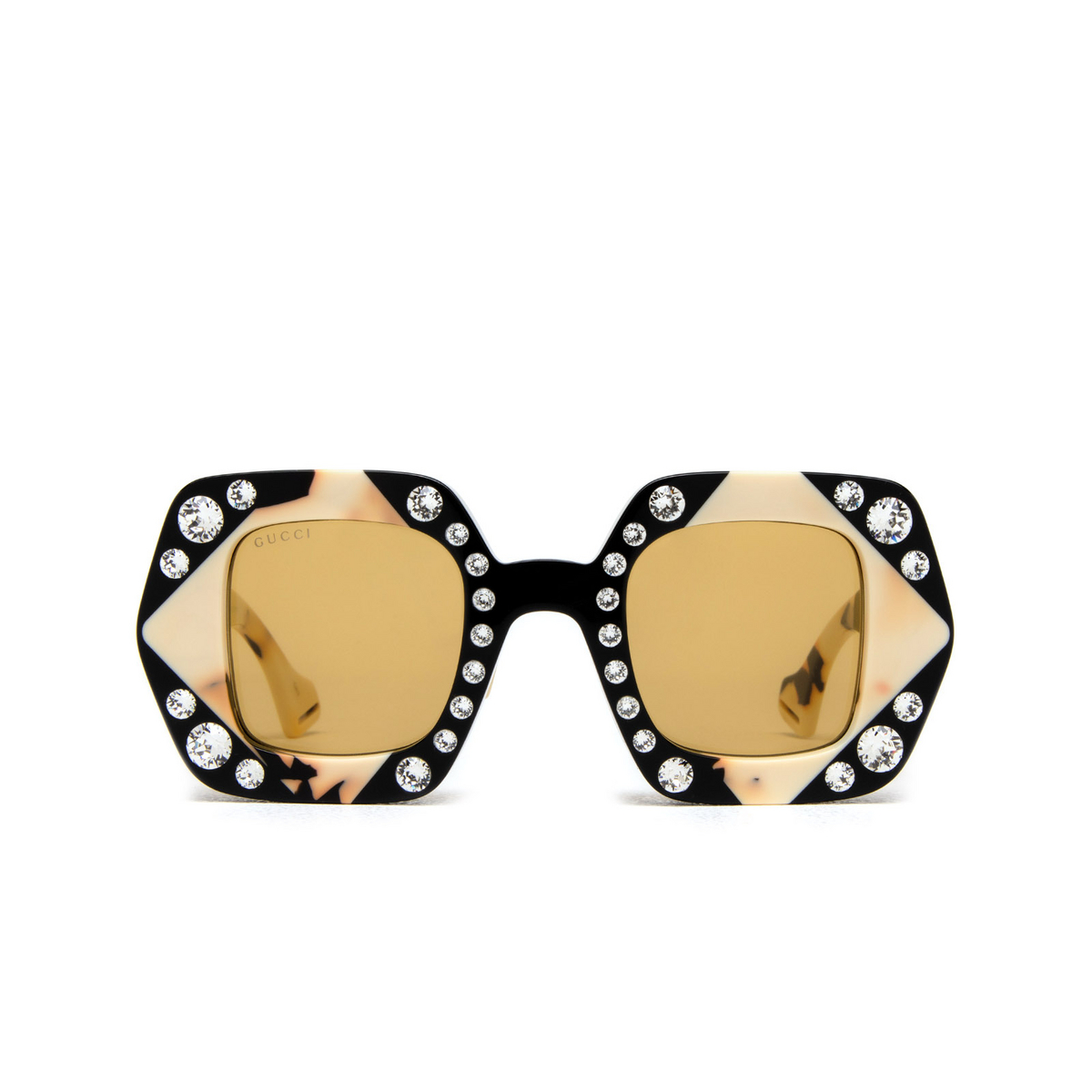 Gucci GG1330S Sunglasses 001 Black & Ivory - front view