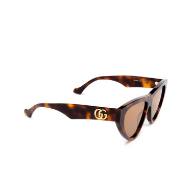 Gucci GG1333S Sunglasses 002 havana - three-quarters view