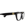 Gucci GG1334O Eyeglasses 001 black - product thumbnail 3/4