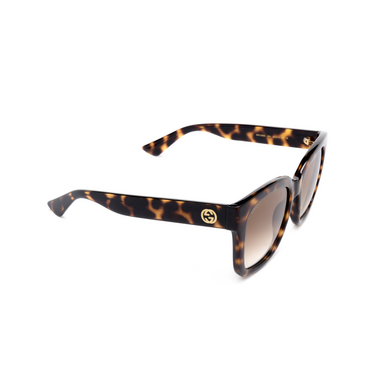 Gucci GG1338S Sonnenbrillen 003 havana - Dreiviertelansicht