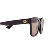 Gucci GG1338S Sunglasses 005 burgundy - product thumbnail 3/4