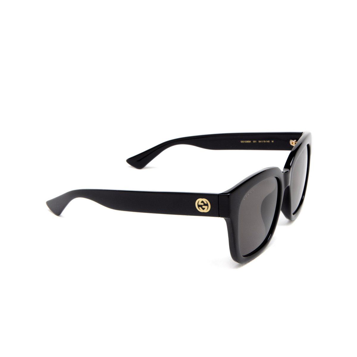 Gucci GG1338SK Sunglasses 001 Black - three-quarters view