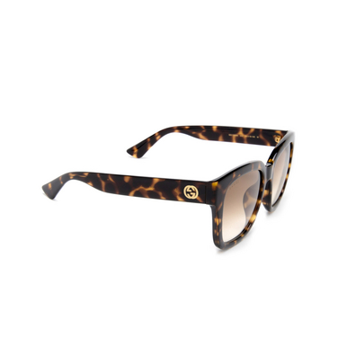 Gucci GG1338SK Sunglasses 002 havana - three-quarters view