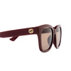 Gafas de sol Gucci GG1338SK 004 burgundy - Miniatura del producto 3/4