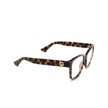 Lunettes de vue Gucci GG1340O 002 havana - Vue trois quarts