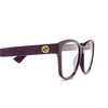 Gucci GG1340O Korrektionsbrillen 004 burgundy - Produkt-Miniaturansicht 3/4