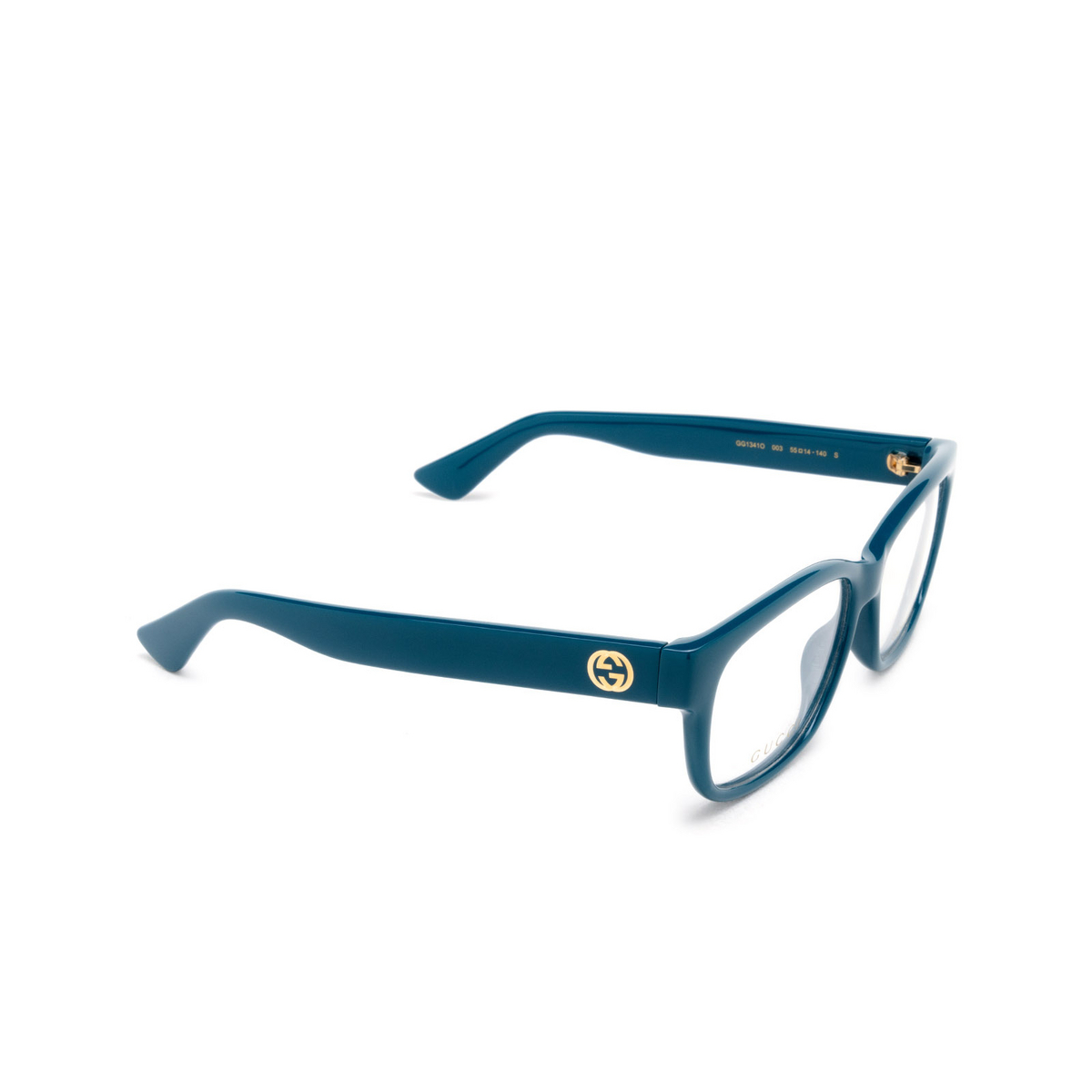 Gucci GG1341O Eyeglasses 003 Blue - three-quarters view