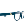 Gucci GG1341O Korrektionsbrillen 003 blue - Produkt-Miniaturansicht 3/4