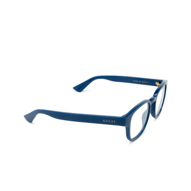 Gucci GG1343O Korrektionsbrillen 005 blue - Dreiviertelansicht