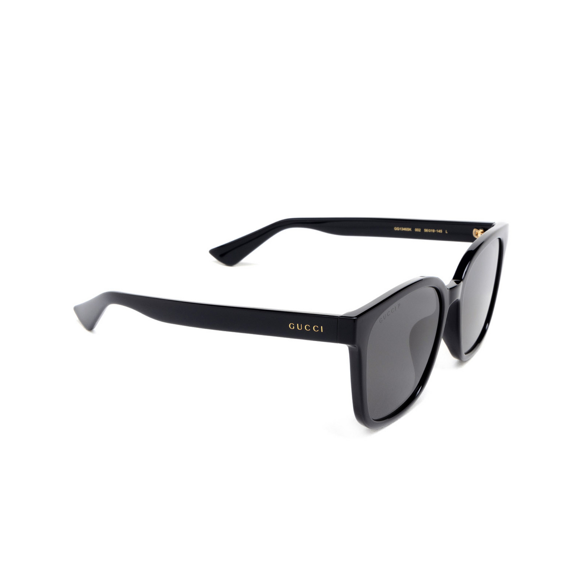 Gucci GG1346SK Sunglasses 002 Black - three-quarters view