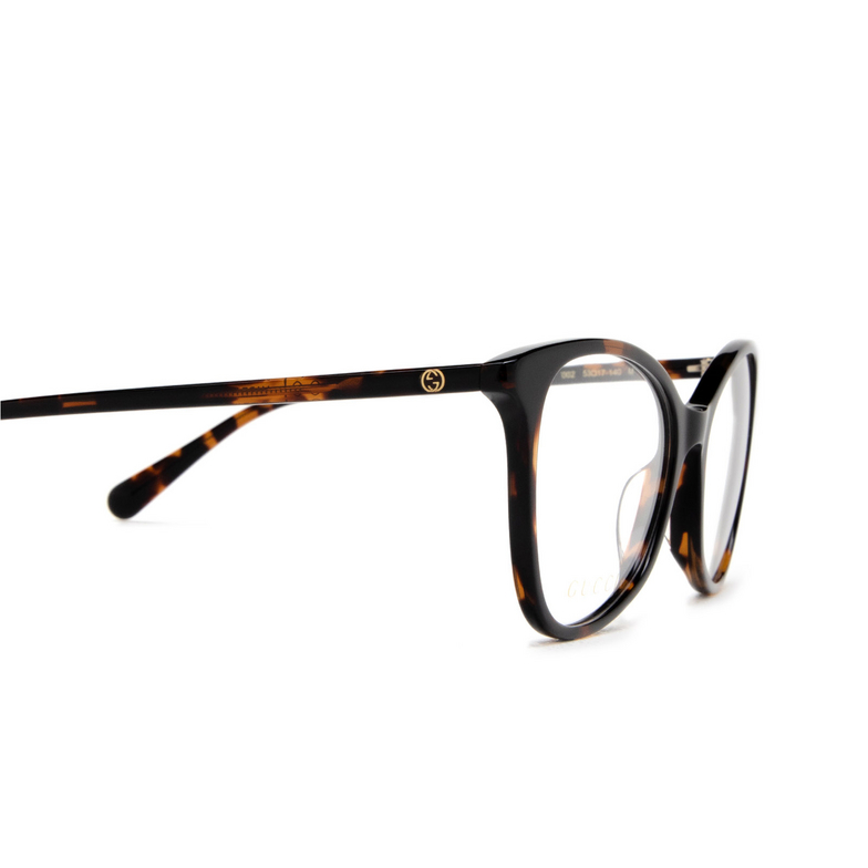 Gucci GG1360O Eyeglasses 002 havana - 3/4