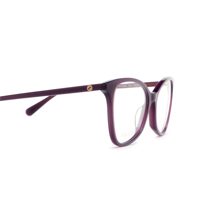 Gucci GG1360O Eyeglasses 003 violet - 3/4
