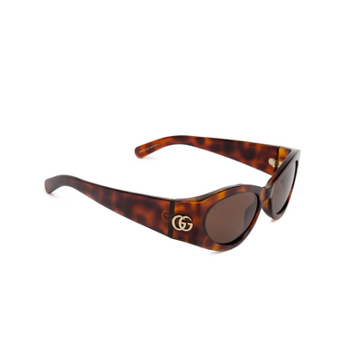 Gafas de sol Gucci GG1401S 002 havana - Vista tres cuartos