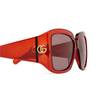 Gafas de sol Gucci GG1402S 003 burgundy - Miniatura del producto 3/4