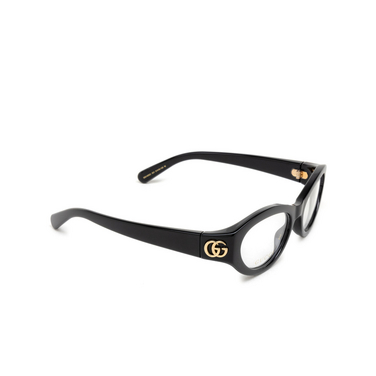 Gucci GG1405O Eyeglasses 001 black - three-quarters view