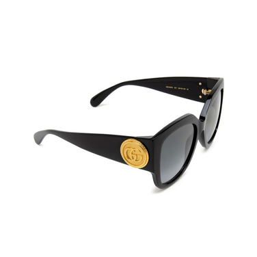 Gucci GG1407S Sunglasses 001 black - three-quarters view