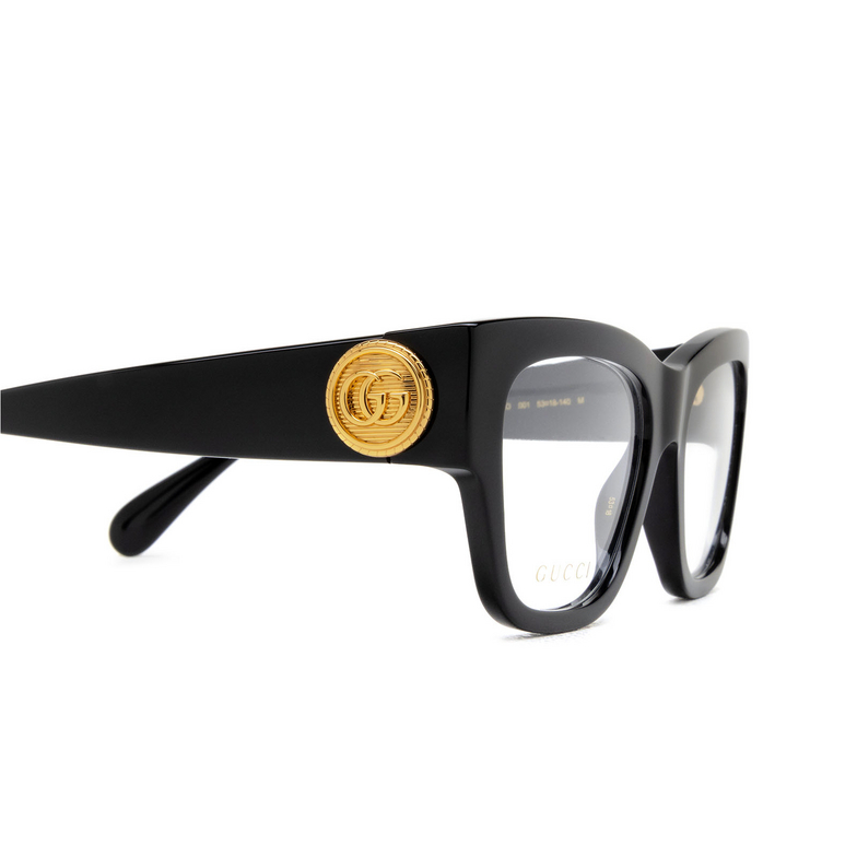 Gucci GG1410O Eyeglasses 001 black - 3/4