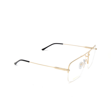 Gucci GG1415O Korrektionsbrillen 001 gold - Dreiviertelansicht