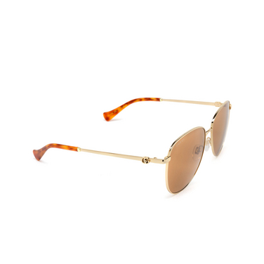 Gucci GG1419S Sunglasses 002 gold - three-quarters view