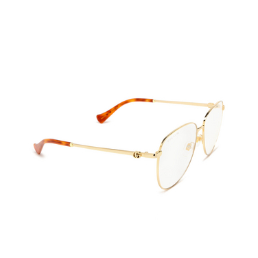 Gucci GG1419S Sunglasses 004 gold - three-quarters view