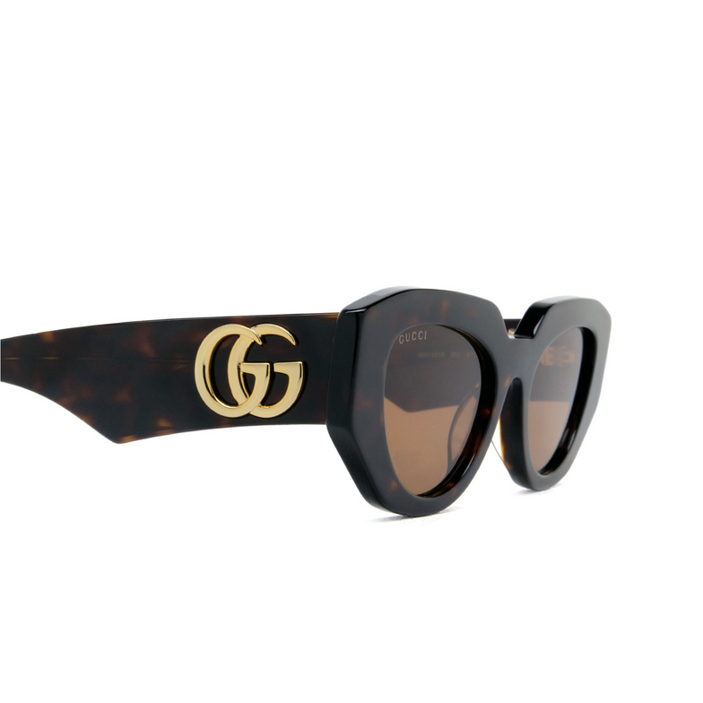Lunettes de soleil Gucci GG1421S 002 havana - 3/4