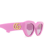 Lunettes de soleil Gucci GG1421S 004 pink - Vignette du produit 3/5