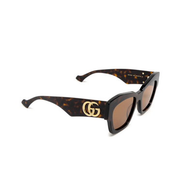 Gucci GG1422S Sunglasses 003 havana - three-quarters view