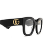 Occhiali da vista Gucci GG1423O 001 black - anteprima prodotto 3/4