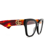 Gucci GG1424O Eyeglasses 007 black - product thumbnail 3/4