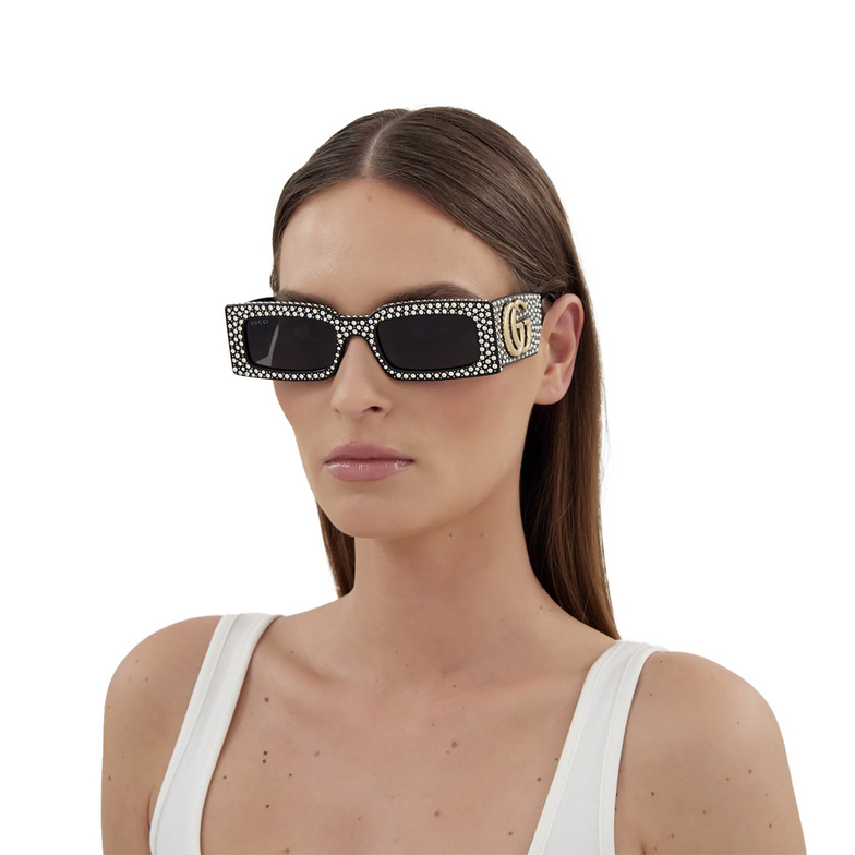 Gucci GG1425S Sunglasses 005 black - 5/5